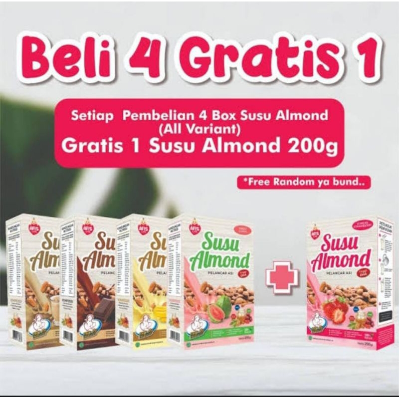 SUSU PELANCAR ASI ALMOND AFIS LIFE SUSU ALMOND BOOSTER