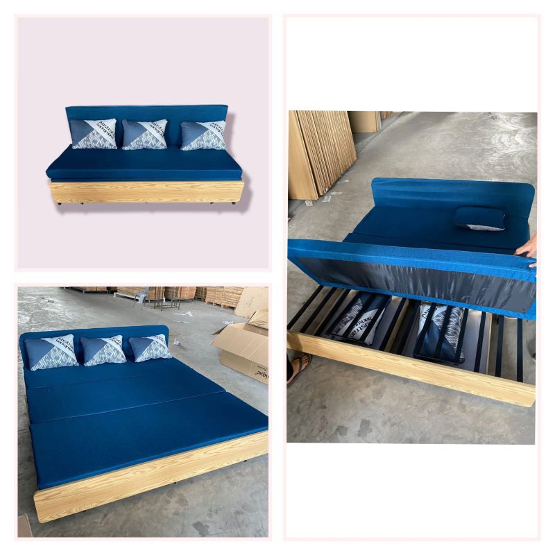 Sofa Bed Murah - Sofa Tamu Minimalis - Sofa Tamu Laci 180cm - Medan