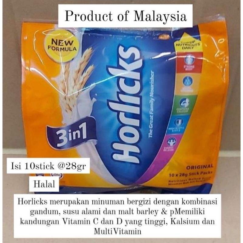 

Horlicks ori 3 in 1 sachet malaysia halal