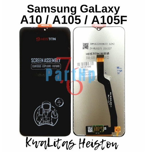 Lcd Touchscreen Fullset Kwalitas Heiston Samsung Galaxy A10 - A105 - A105F - Hitam