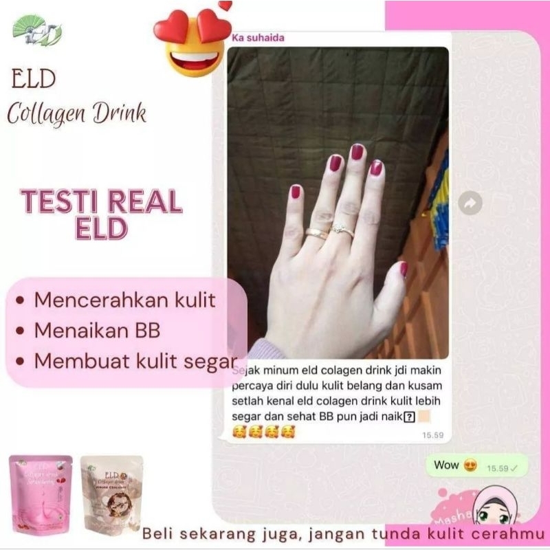 ELD COLLAGEN DRINK STRAWBERRY READY (COD)