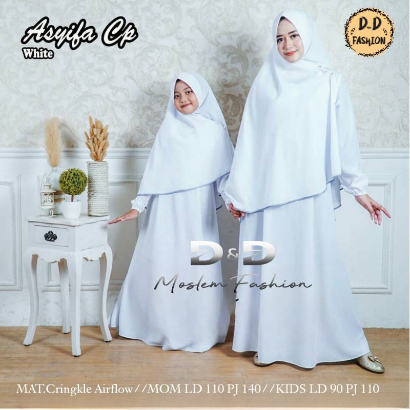 ASYIFA GAMIS SYARI COUPLE KIDS &amp; MOM TERBARU BY D&amp;D