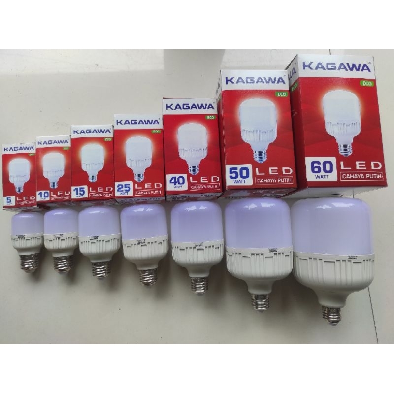 Paket Lampu LED CAPSULE KAGAWA ECO 50 60 WATT 100 Pcs