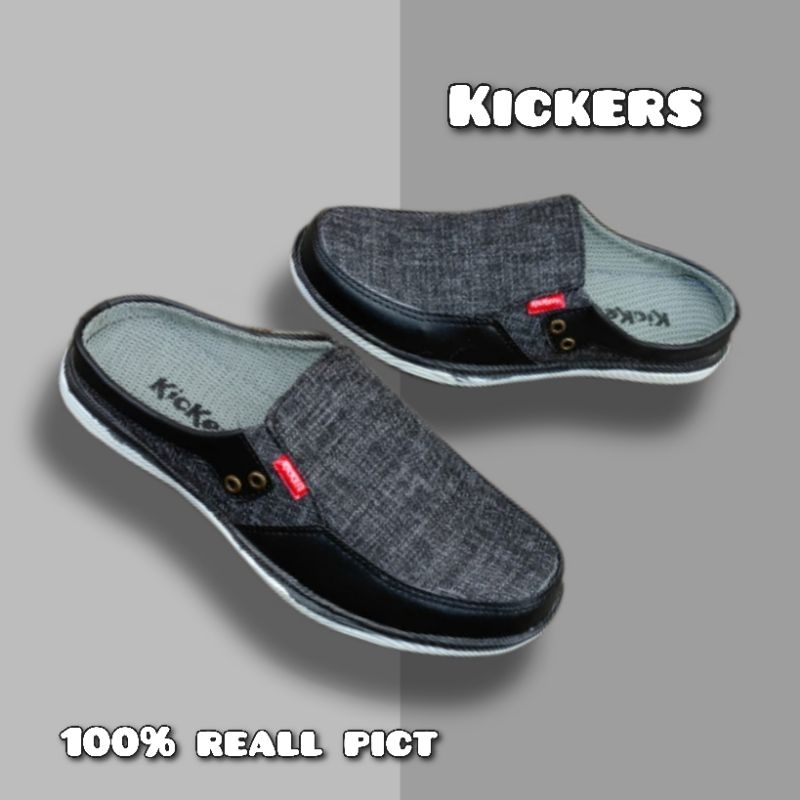 slipon kickers / slipon pria / sepatu pria / sepatu hitam / kickers pria / kicker