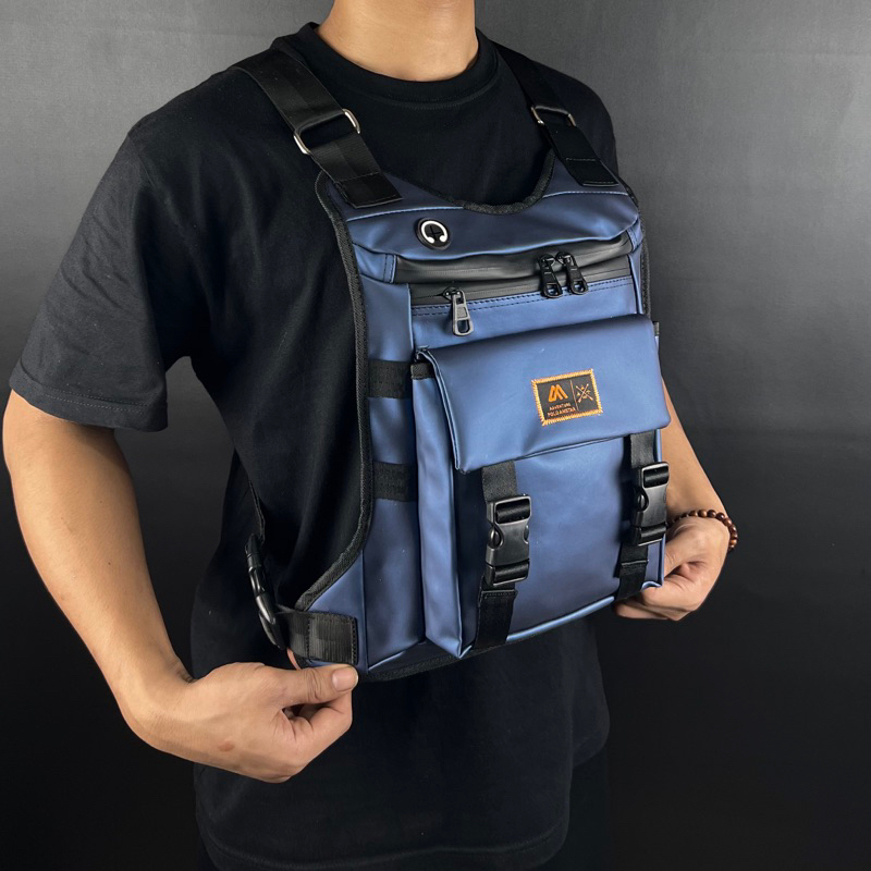Tas Dada Jumbo Polo Amstar Waterproof Tas Selempang Dada Tas Rompi Tactical Chest Bag Chest Rig Bag