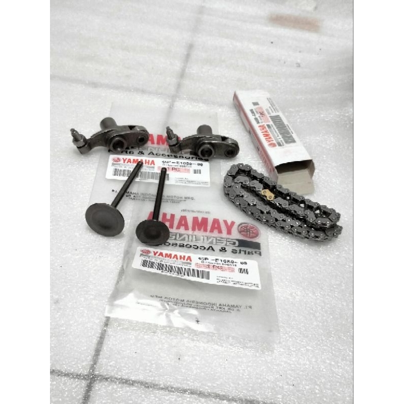 Paket rantai keteng 3Pcs 45P yamaha byson platuk klep klep set rantai keteng karbu