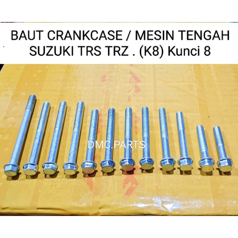 BAUT CRANKCASE / MESIN TENGAH KRENGKES SUZUKI TRS TRZ . ( K8 ) Kunci 8