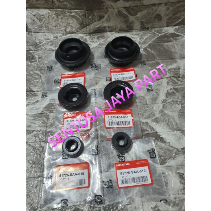 SUPPORT SHOCK DEPAN JAZZ RS FREED 6PC+ BEARING+ TATAKAN SUPPORT ASLI