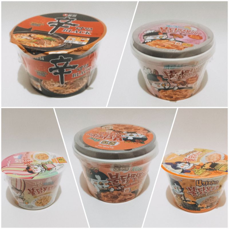 Samyang Cream carbonara cup/Samyang Quatro cheese cup/Samyang buldak Tteokboki Topokki carbonara/Sam