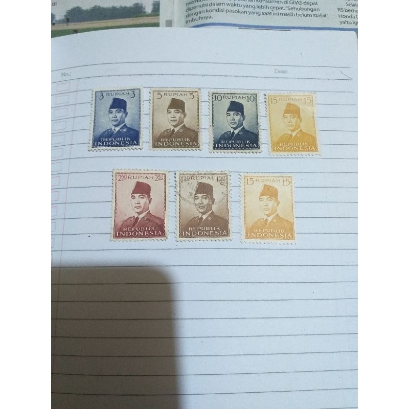 

Perangko Kuno Soekarno 1966 7Pcs (Bekas)