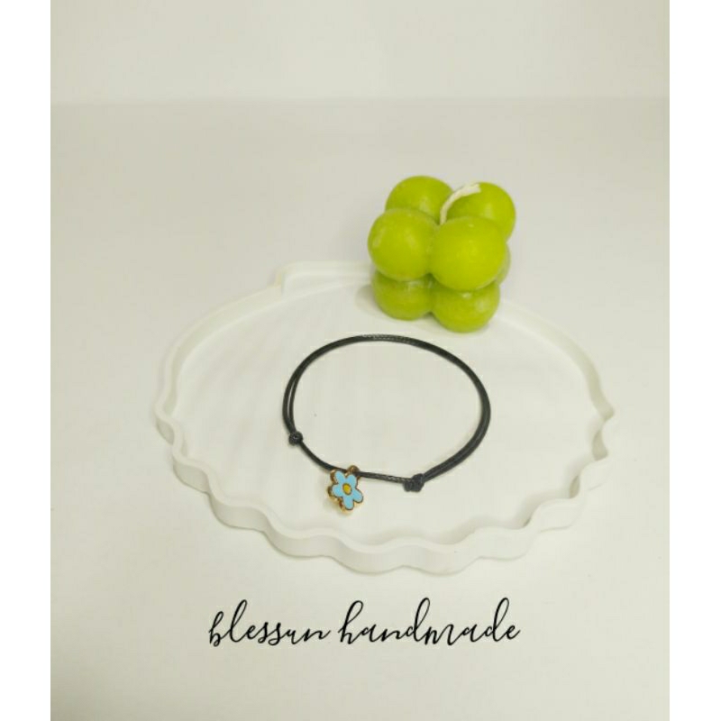 basic bracelet with charm by blessun handmade / gelang basic ala Korea dengan charm