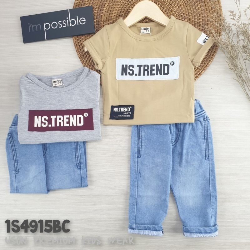 SETELAN USON CELANA JEANS PANJANG ANAK COWOK BABY BAYI