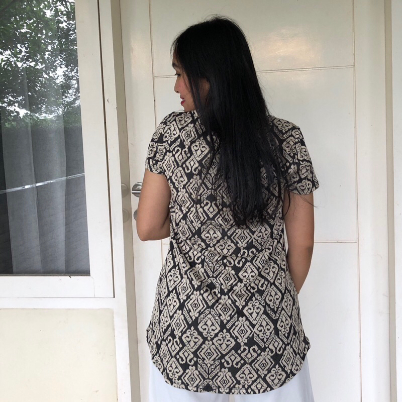 Ketupat Etnik - Blouse Lengan Pendek - Blouse Motif Etnik PB61