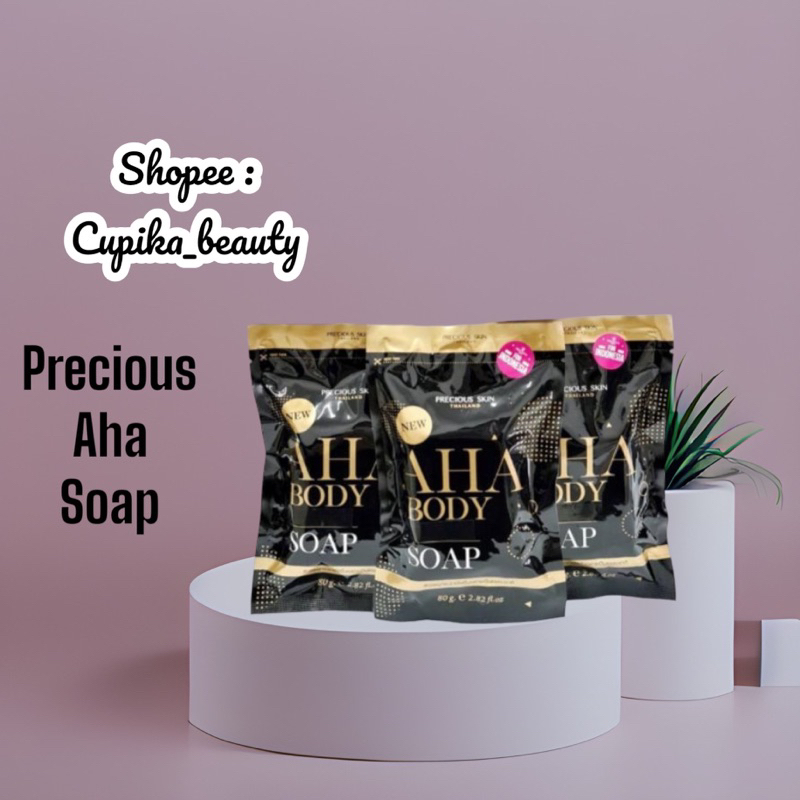&lt;uc&gt; sabun Precious aha soap bpom kemasan plastik || sabun mimi aha precious skin soap