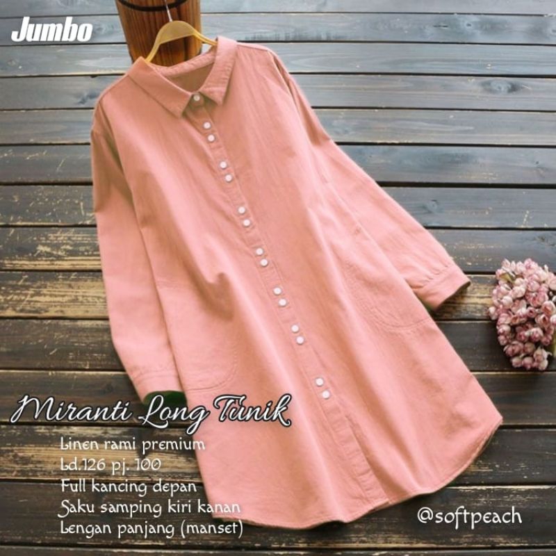 MIRANTI LONG TUNIK TERBARU(JUMBO)