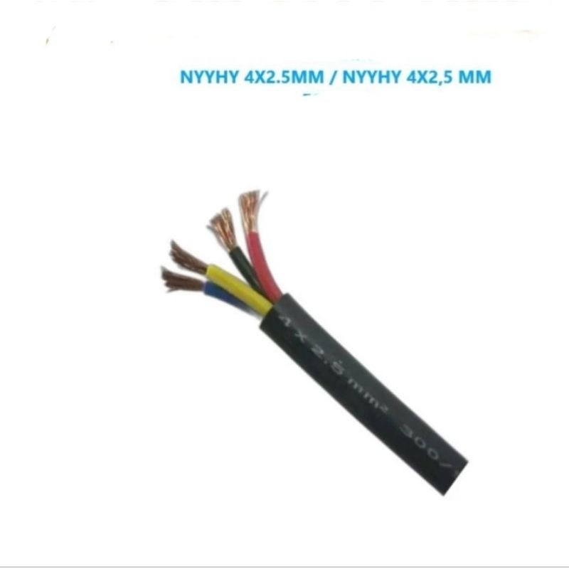 Kabel Serabut NYYHY-NYMHY 4x2.5mm Per Meter