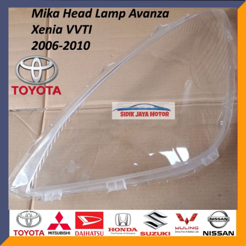 Mika kaca Lampu Depan Mika Headlamp Avanza  Xenia VVT-i  Original 2006 2007 2008 2009 2010 2011