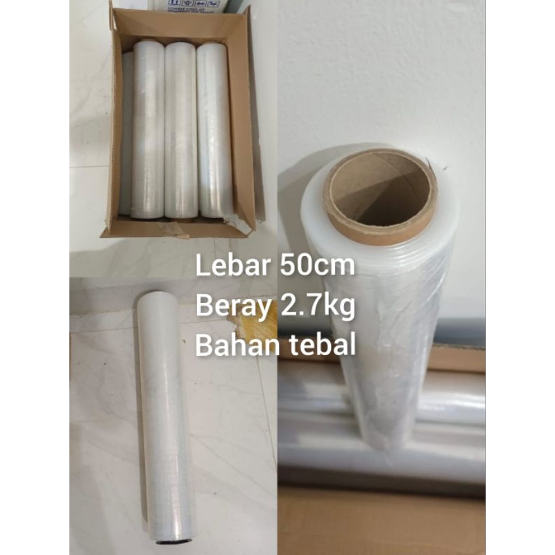 WRAPPING PAKET / PLASTIK WRAPPING BENING BARANG BAHAN TEBAL 1ROLL