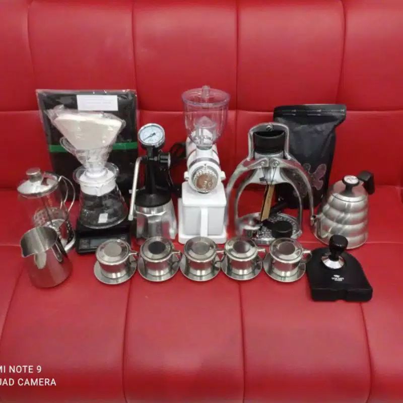 Paket Usaha Minuman Alat Kopi Manual Kekinian Lengkap / Rok Presso / Steamer Susu / Vietnam Drip / G