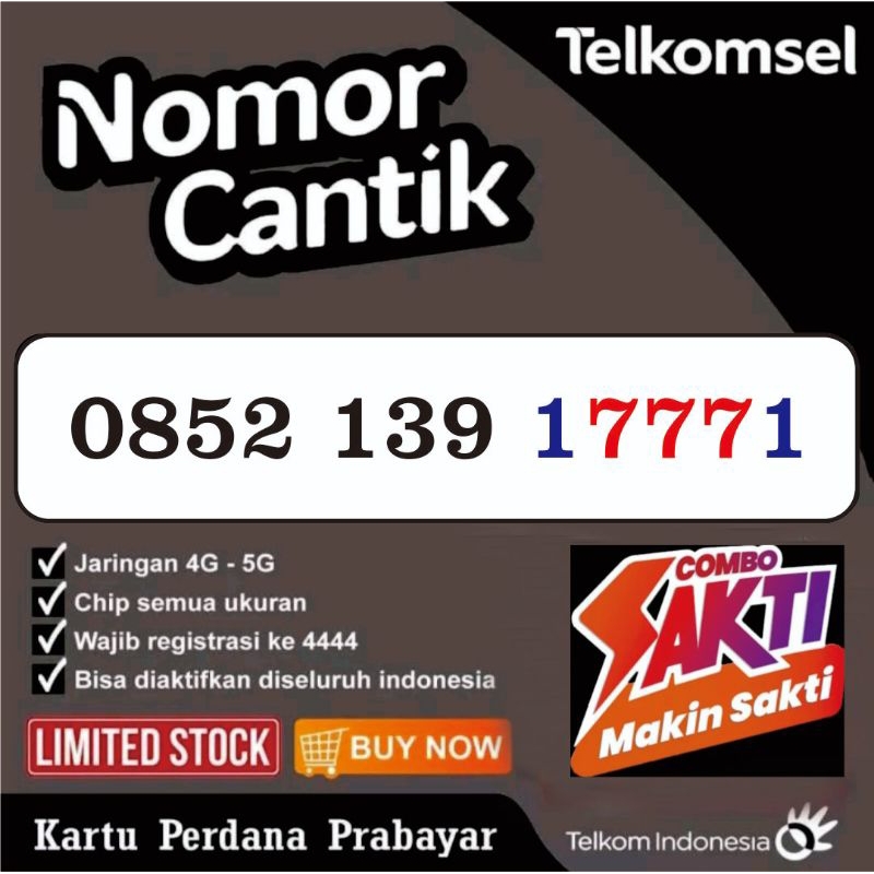 Nomor Cantik Telkomsel Combo Sakti