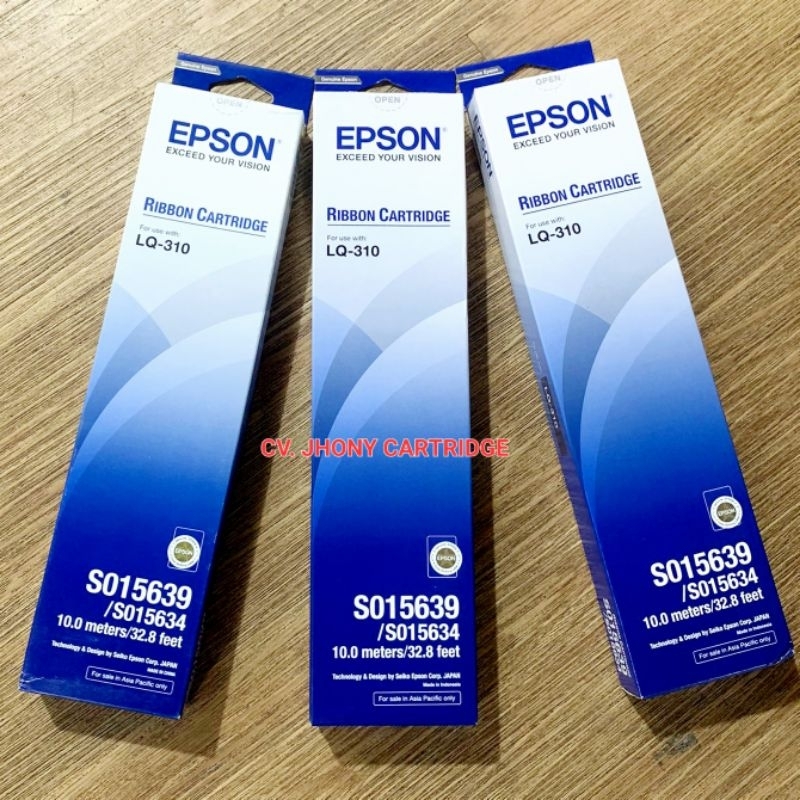 Epson Pita Dot Matrix Ribbon Cartridge LQ310 LQ-310 Original Asli Genuine