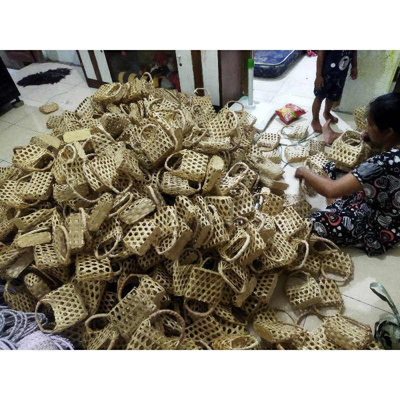 TAS DODOL/TAS ANYAMAN BAMBU/TAS HAMPERS