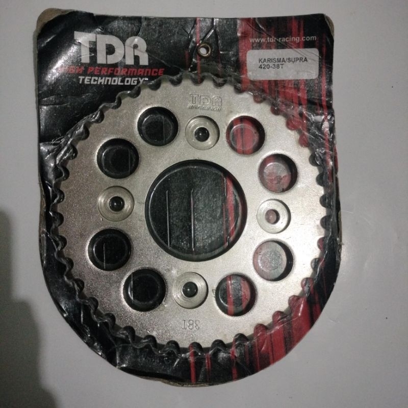 Gear Gir Belakang Karisma Supra X 125 TDR Ukuran 420 38T Original