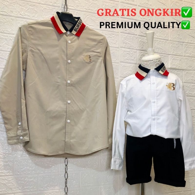 Cennykidzshop - Baju Kemeja Anak Laki laki Tanggung Premium Import 2-13 tahun /Baju Kemeja Anak Laki