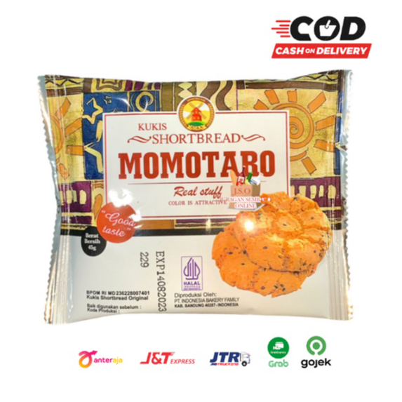 (JSO) Momotaro Aoka Kukis Shortbread 45gr Snack Cookies Cemilan Enak