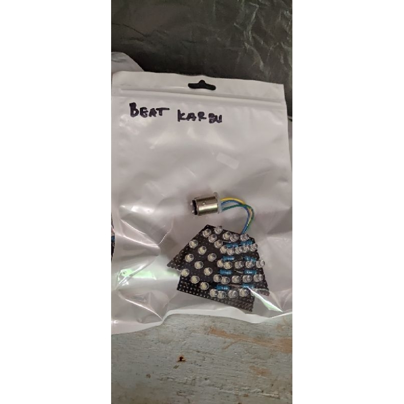 Stoplamp running beat karbu free gantungan kunci custom nama