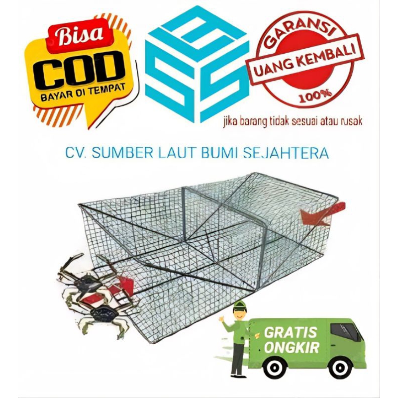 DISTRIBUTOR JEBAKAN KEPITING JARING BUBU BINTUR  GALVANIS / SENTEC ANTI KARAT MURAH DAN BERKUALITAS