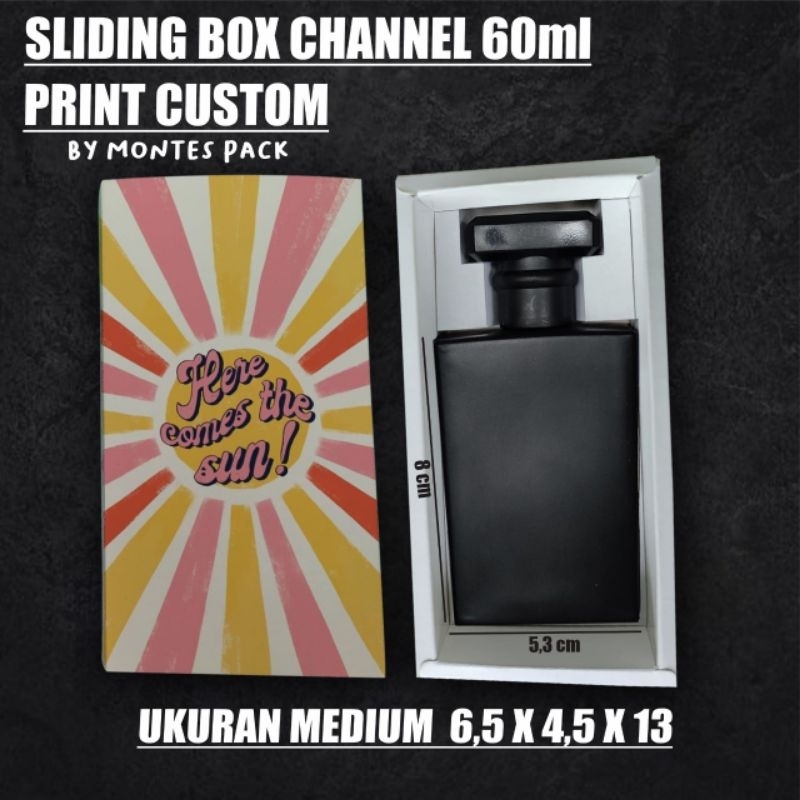 CUSTOM SLIDING BOX PARFUM Chanel 60ml / slide box Chanel 60ml custom