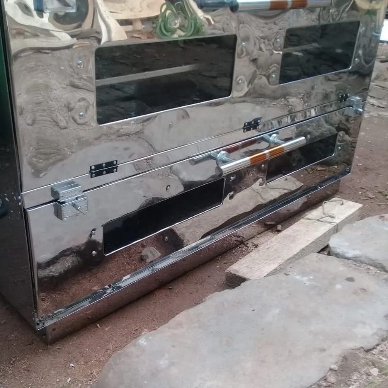 oven gas 120x55 stainless