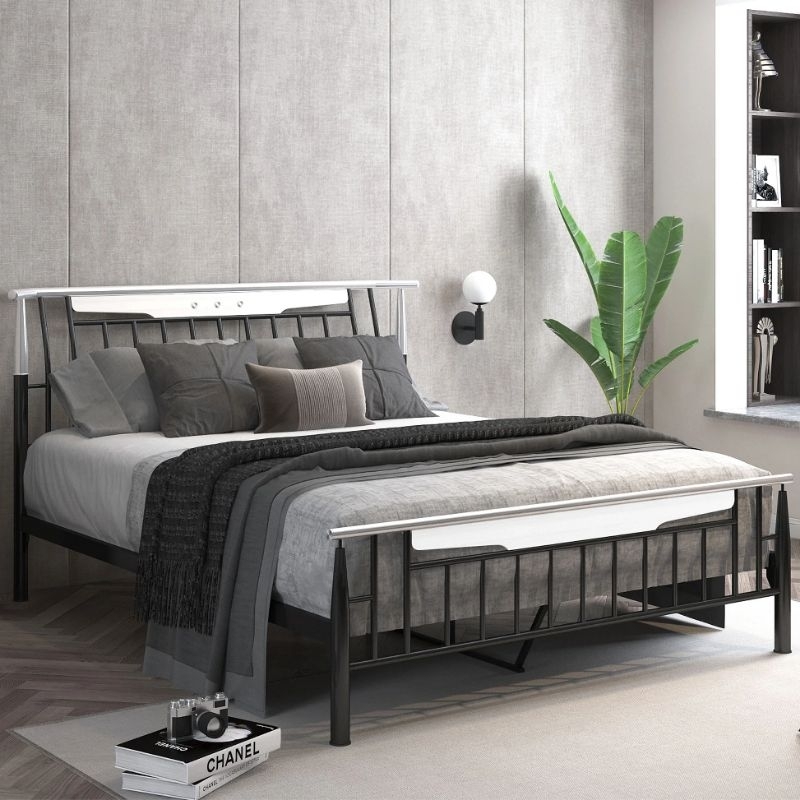 SIANTANO - Berly Bed 160, Ranjang Besi 160x200 cm Modern Minimalist