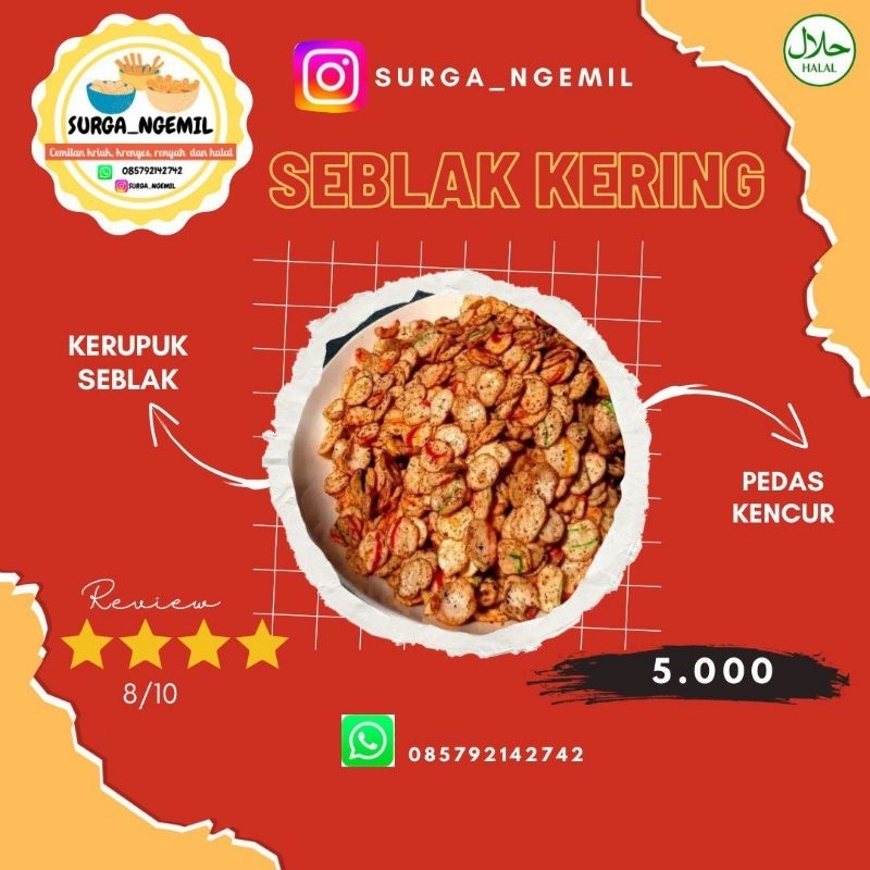 

Seblak kering/sebring kerupuk seblak
