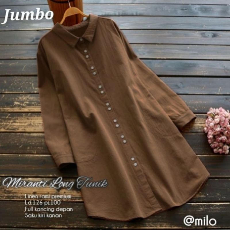 MIRANTI LONG TUNIK TERBARU(JUMBO)