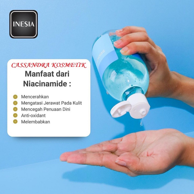 Sabun INESIA 300ML - Brightening Shower Gel / Sabun Mandi Sabun Badan with UV Filter &amp; Moisturizer BPOM