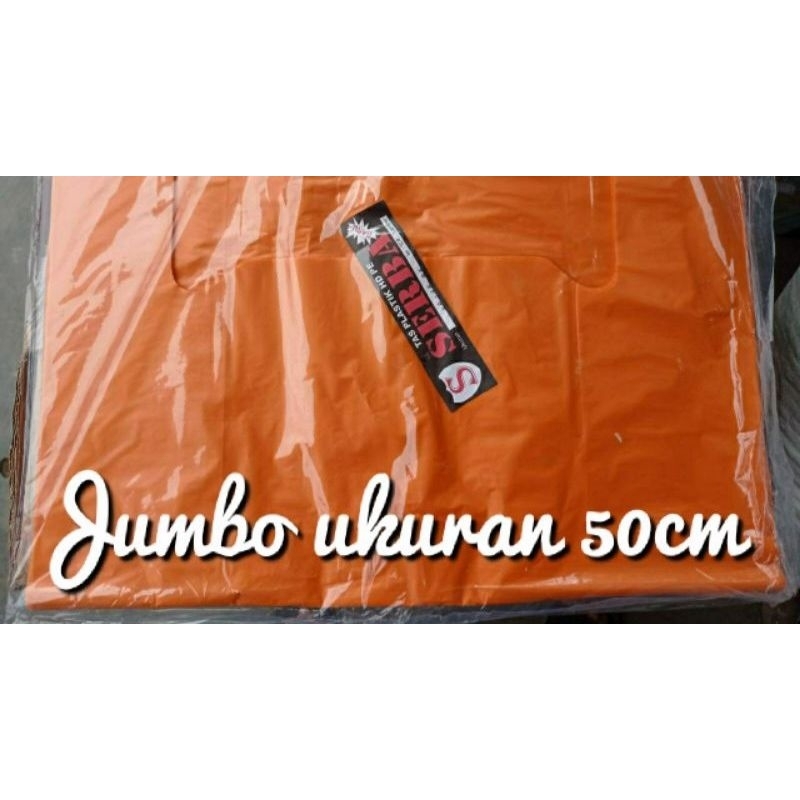 kantong kresek plastik jumbo ukuran 50cm