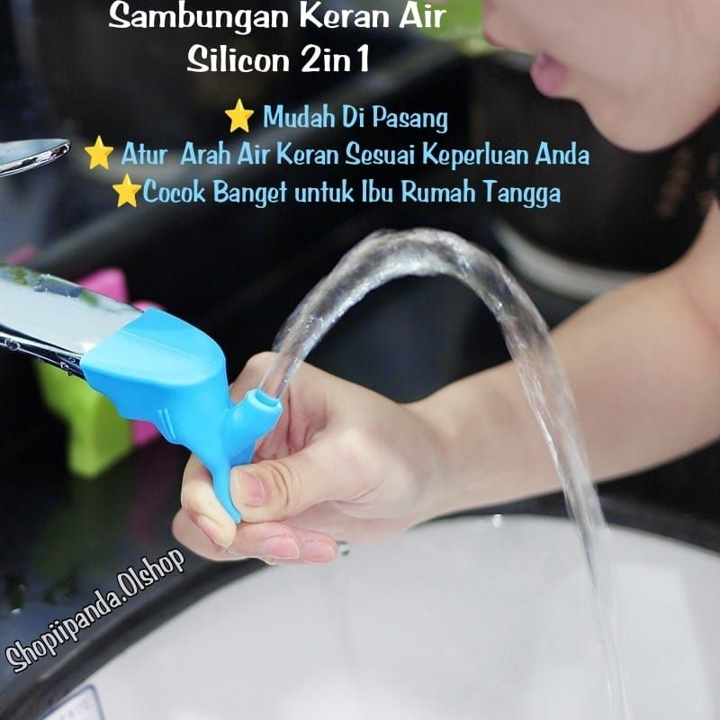 ALAT BANTU CUCI TANGAN ANAK FAUCET EXTENDER BAHAN KARET⭐ShopiPanda.olshop⭐