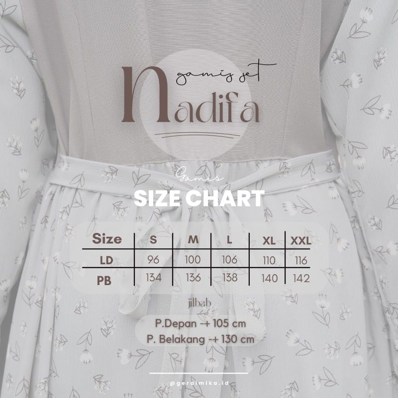 Nadifa Set Gerai Mika mocca XL