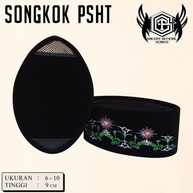 SONGKOK MOTIF PSHT // SONGKOK PSHT BORDIR // SONGKOK MODEL PSHT // SONGKOK PSHT TERBARU