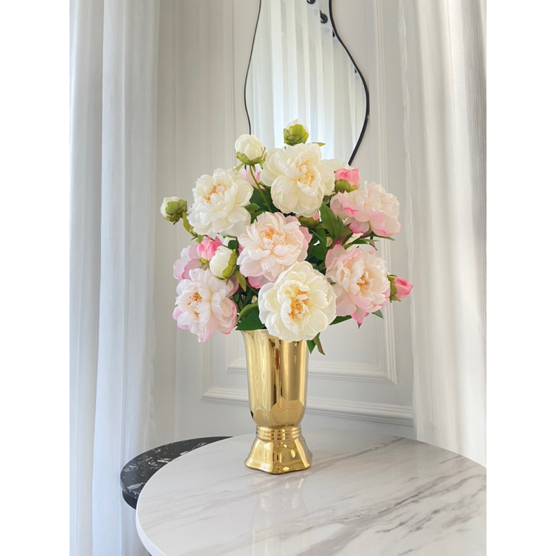 Bunga Artificial Peony Premium / Bunga Palsu Premium Mirip Asli