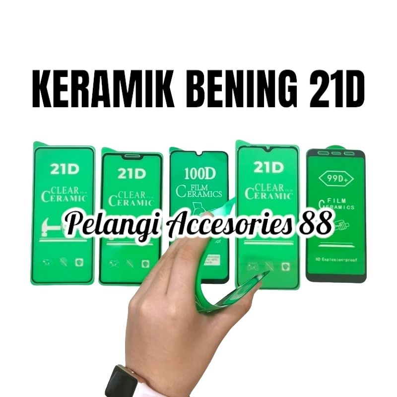 ANTIGORES REDMI 12C ANTIGORES KERAMIK BENING 21D FULL COVER