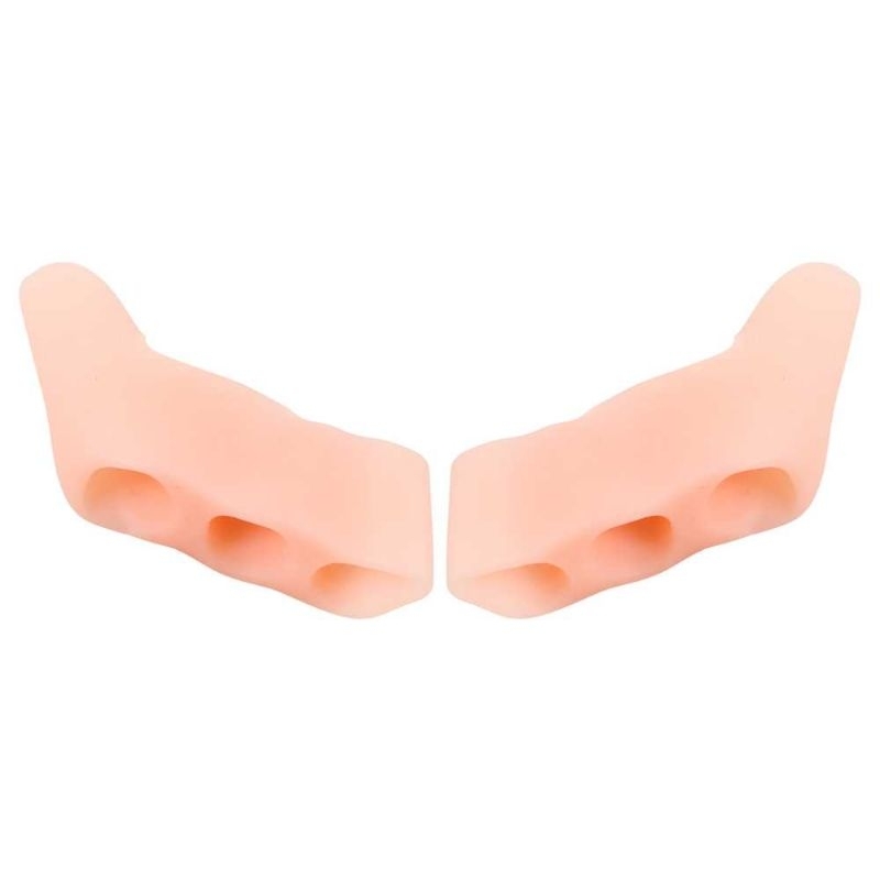 SUMIFUN Pemisah Jari Kaki Bunion Three Hole Pinky Toe Separator 2 PCS - C1603