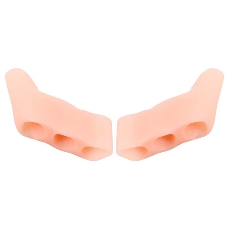 SUMIFUN Pemisah Jari Kaki Bunion Three Hole Pinky Toe Separator 2 PCS - C1603