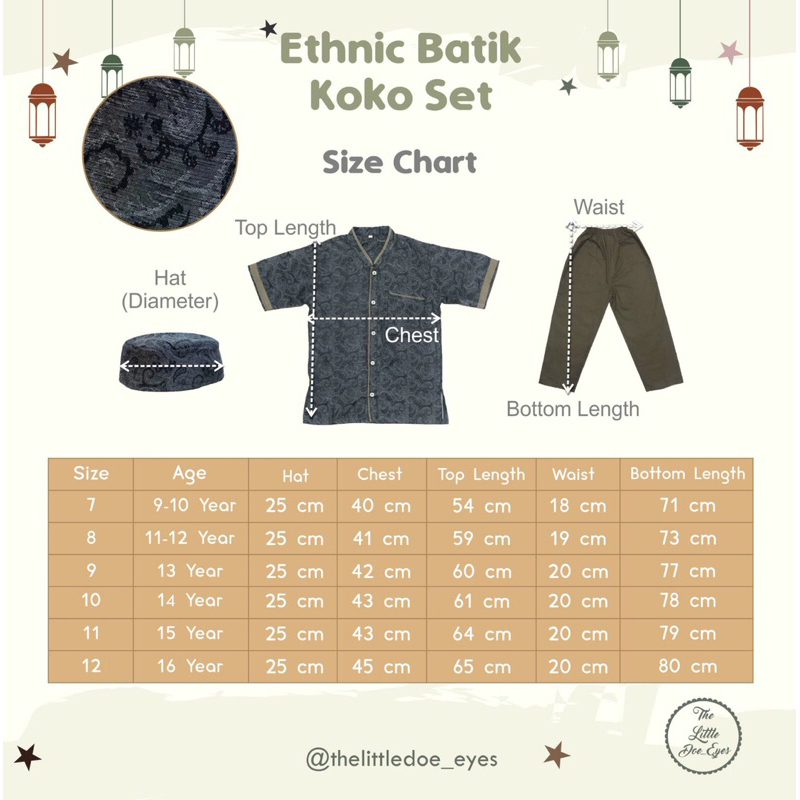 Ethnic Batik Koko Set