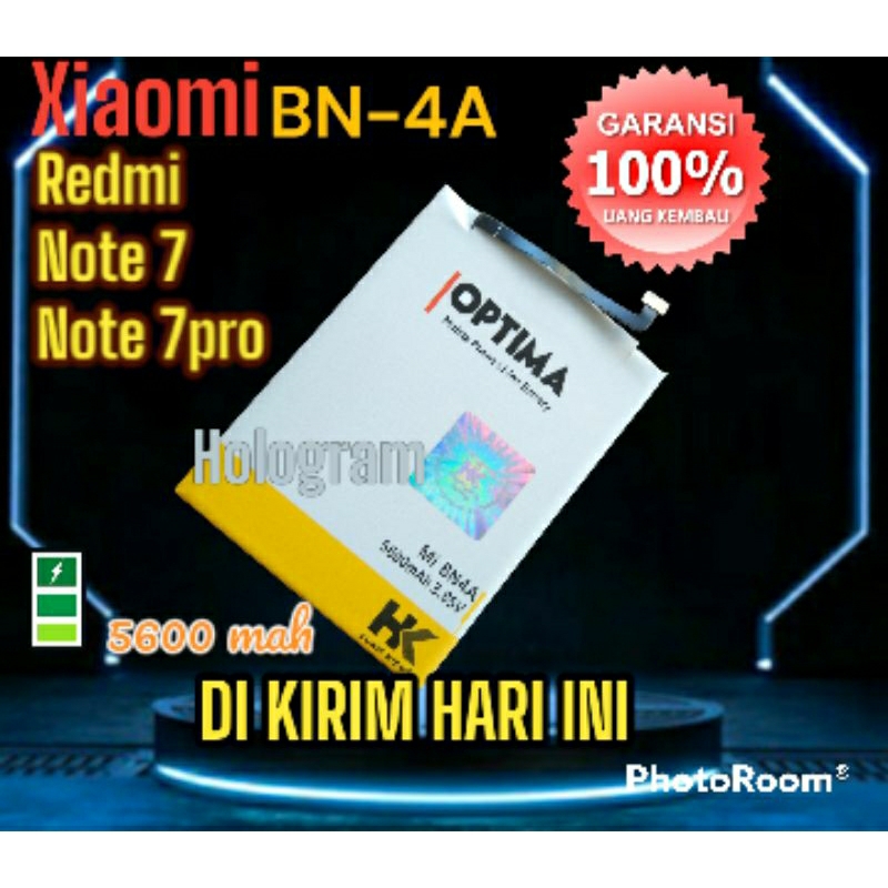 baterai original redmi note 7 note 7pro bn4a bn 4A  battery batre bergaransi