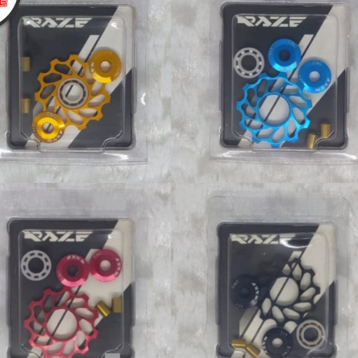 Pulley Rd Sepeda 11T Alloy Cnc Ceramic Raze Hitam Merah Biru Gold