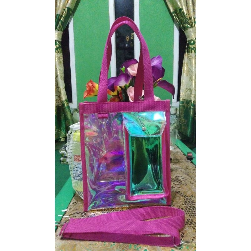 Tas hologram murah bagus keren mewahhg