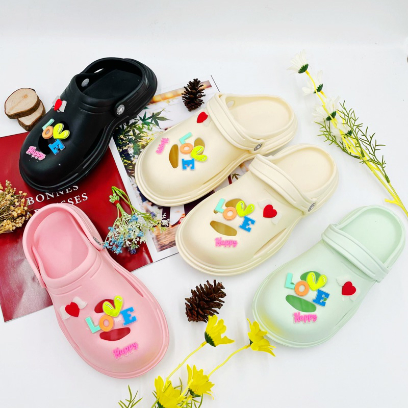 SANDAL PEREMPUAN TALI BELAKANG GLOW IN THE DARK TERBARU UK 36-40 336M